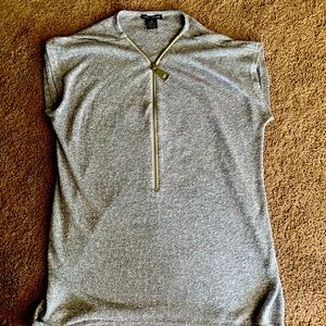 Grey Zippered Top. Very Comfortable